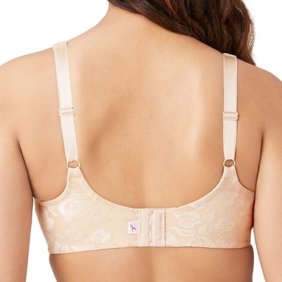 WACOAL Awareness Full Figure Seamless Wire Free Bra 34DDD 85276 Sand Nude Beige - Picture 6 of 16